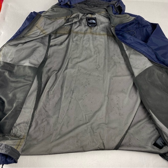 🛑SOLD🛑SOLD🛑North Face Windbreaker Jacket Men size XL Navy Blue Nylon Hooded Zip - Picture 5 of 14